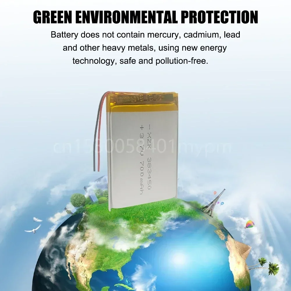 383450 403450   3.7V 700mAh แบตเตอรี่ลิเธียมโพลิเมอร์แบบชาร์จไฟได้สําหรับ MP3 MP4 GPS ของเล่นปากกาบันทึก Power Bank ชุดหูฟังบลูทูธ