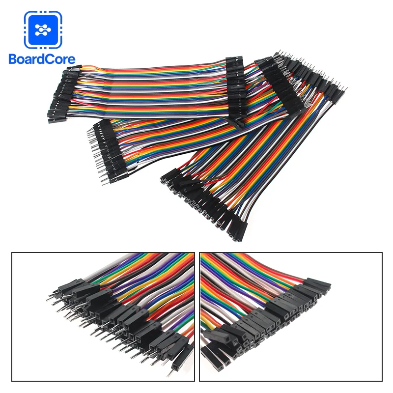 120-600PCS 40Pin 15CM Dupont Wires Female To Female Male To Female Male To Male Jumper Cables Ribbon Cables KIT for Arduino DIY
