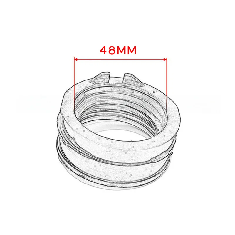 مناسبة لياماها WR450F YZ450F المكربن واجهة مشعب السحب الغراء 5XD-13597-00 #1