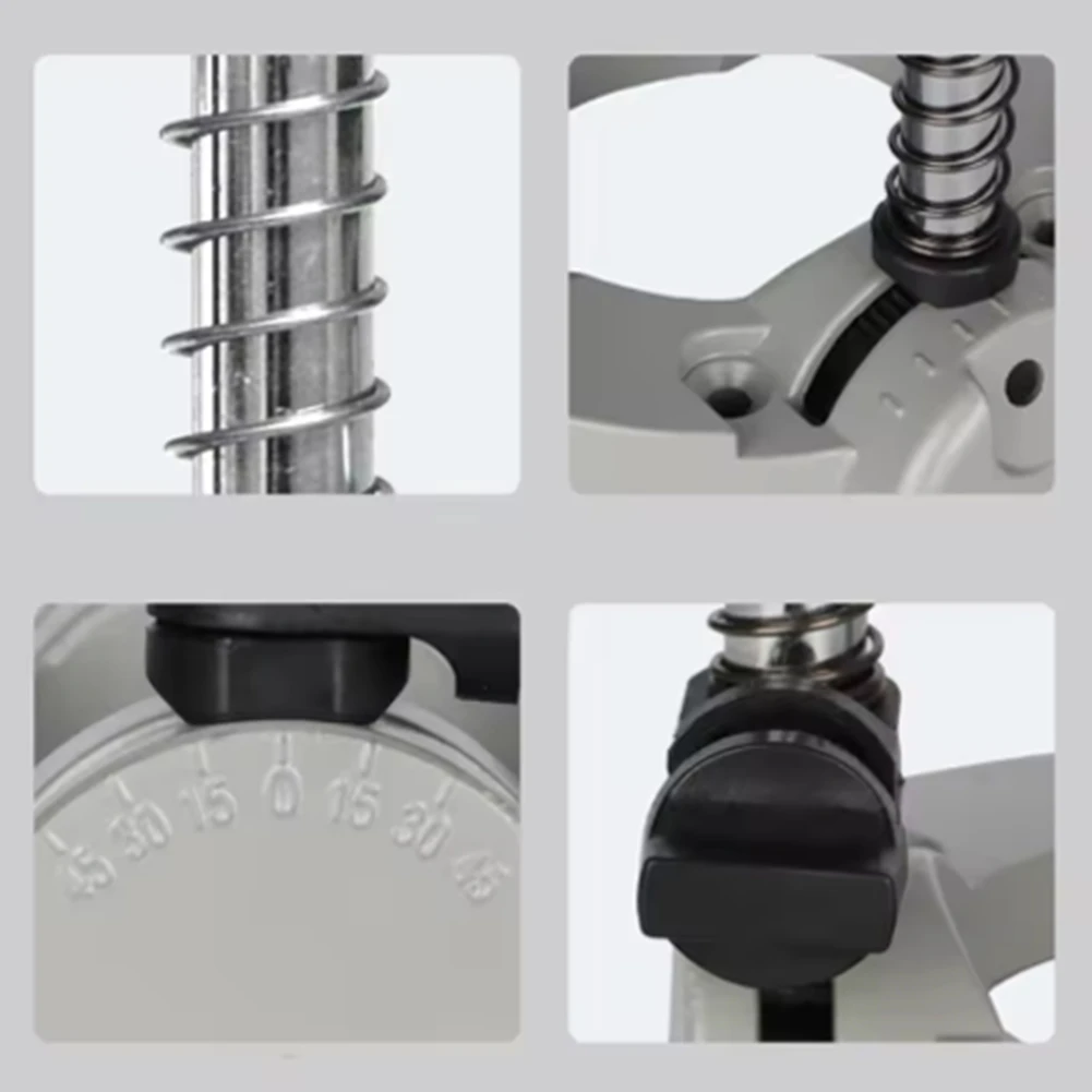 

IALJ-Precision Drill Holder Pipe Drill Holder Stand Drilling Guide With Adjustable Angle And Removable Handle DIY Tool