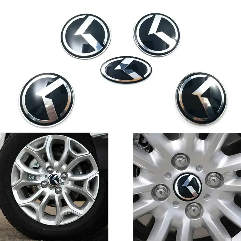 

Car Wheel Center Caps Sticker and Steering Wheel Sticker Emblem Badges for Optima K5 Senda Forte Rio Car Decoration