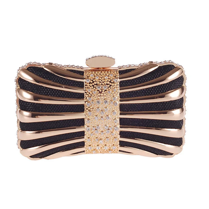 

Luxury Golden Evening Purse Women Egyptian Style Formal Party Clutch Bag Bridal Crystal Diamond Metal Handbags Bolsa Feminina