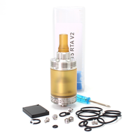 SXK 415 V2 RTA Four One Five V2 Ss316 MTL RTA 4.5ml Adjustable Airflow Tank Replaceable E Cigarette Atomizer Single Coil Tank