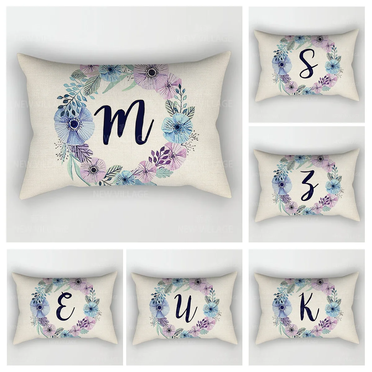 Home Decor 26 Letter Alphabet Pillowcase autumn decoration pillow cushion cover decorations throw pillow covers30*50 40x60 50*70