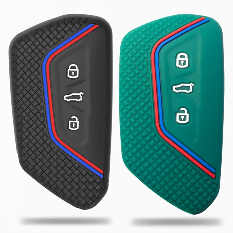 

Новинка 2021 года, чехол для ключей Seat Leon Mk3 Smart Keychian для Skoda Octavia A8 MK8 2020 для VW Volkswagen Golf 8, автомобильные аксессуары