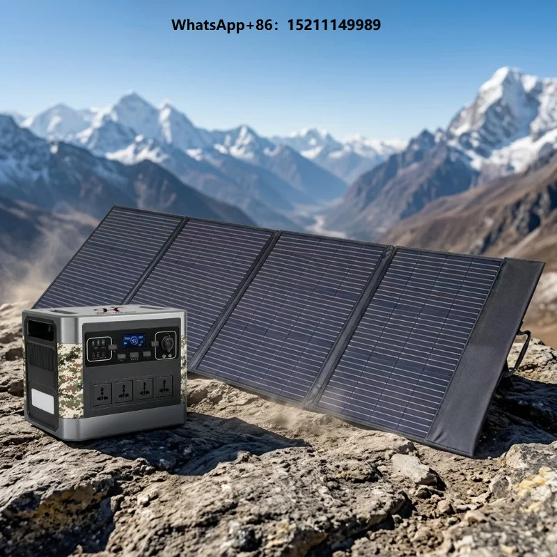 JTH//2000W 2016Wh Solar Powered Generator Pure Sine Wave & Jump Start Function for Travel Camping