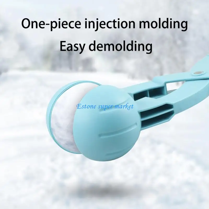 090B صانع كرات الثلج الجميل ملحقات لعبة قتال الثلج للأطفال في الهواء الطلق في فصل الشتاء نشاط الثلج ملقط نمذجة الثلج والرمل #5