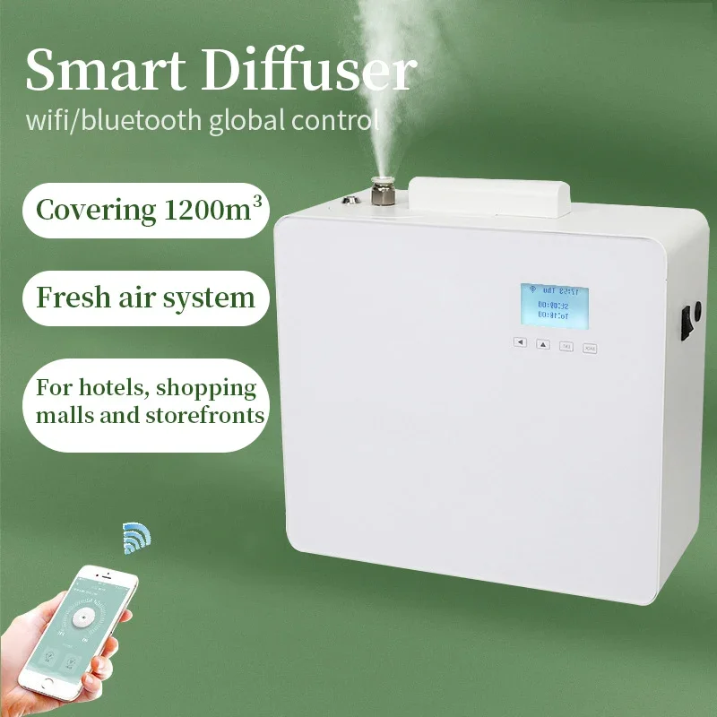 Commercial Electric เครื่องพ่นอโรมาสเปรย์ปรับอากาศในบ้านโรงแรมเครื่องกรองอากาศ Essential น้ำมัน Nebulizer ความจุ500ML ครอบคลุม1200m ³