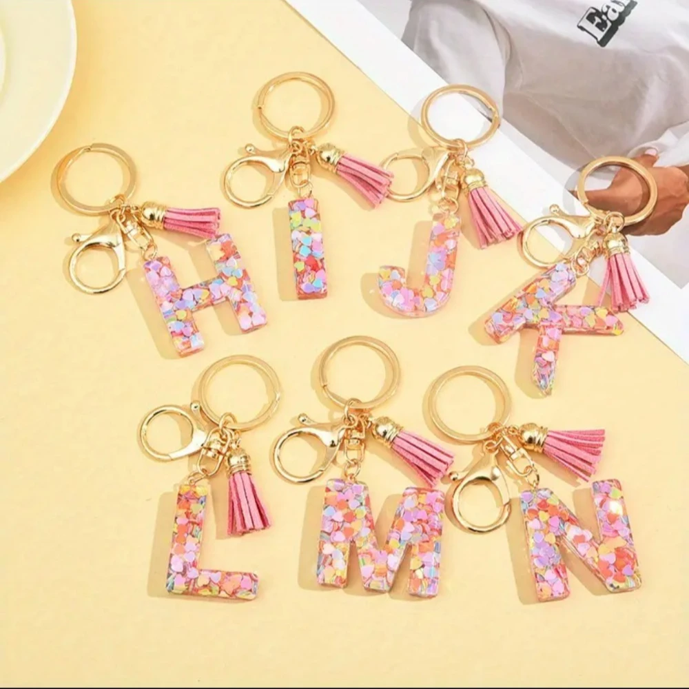 

Персонализированный брелок Y2k Initial A-Z с 26 буквами, пряжка, фруктовая смола, рюкзак, сумка, подвеска, милый брелок для ключей, автомобильный брелок, цепочки, подарок