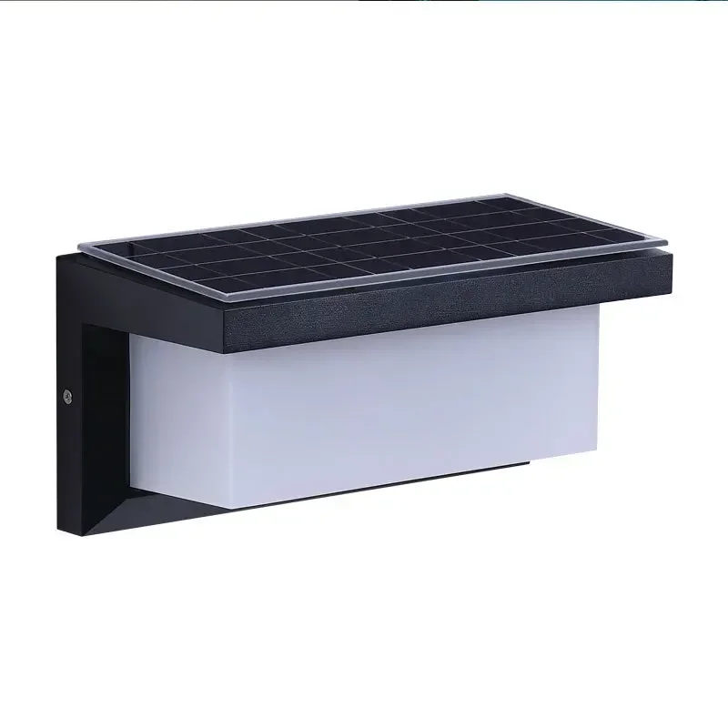 Solar wall lamp outdoor waterproof garden lamp outdoor household door wiring-free light-controlled induction solar lamp