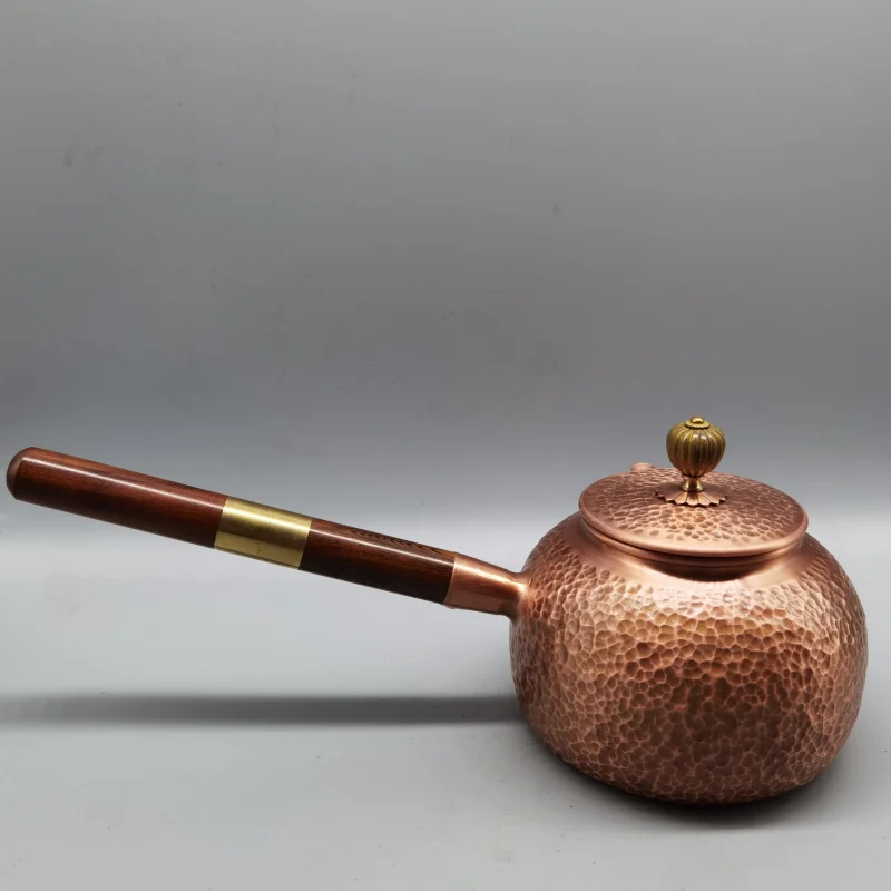 2023 New Handmade Red Side Pot Home Decoration Creative Gift Craft One Piece Dropshipping Copper Ornament