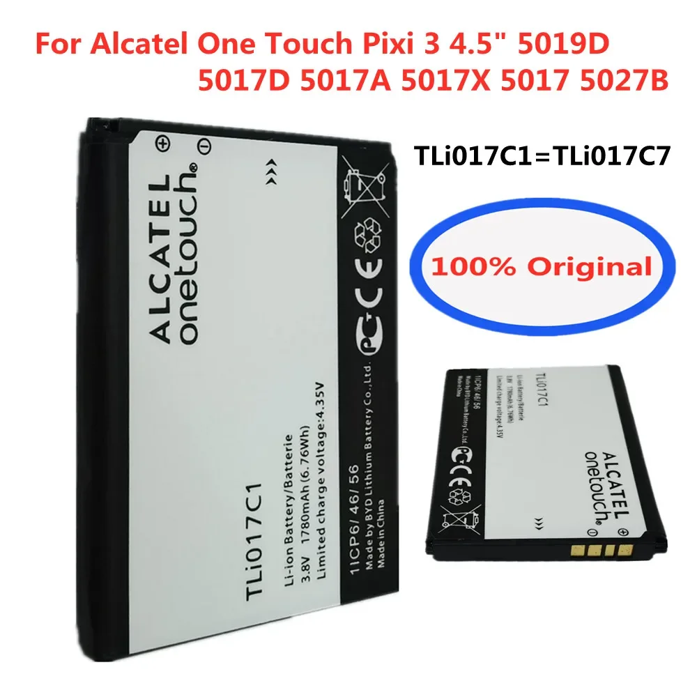 New Original TLi017C1 TLi017C7 Battery For Alcatel One Touch Pixi 3 4.5