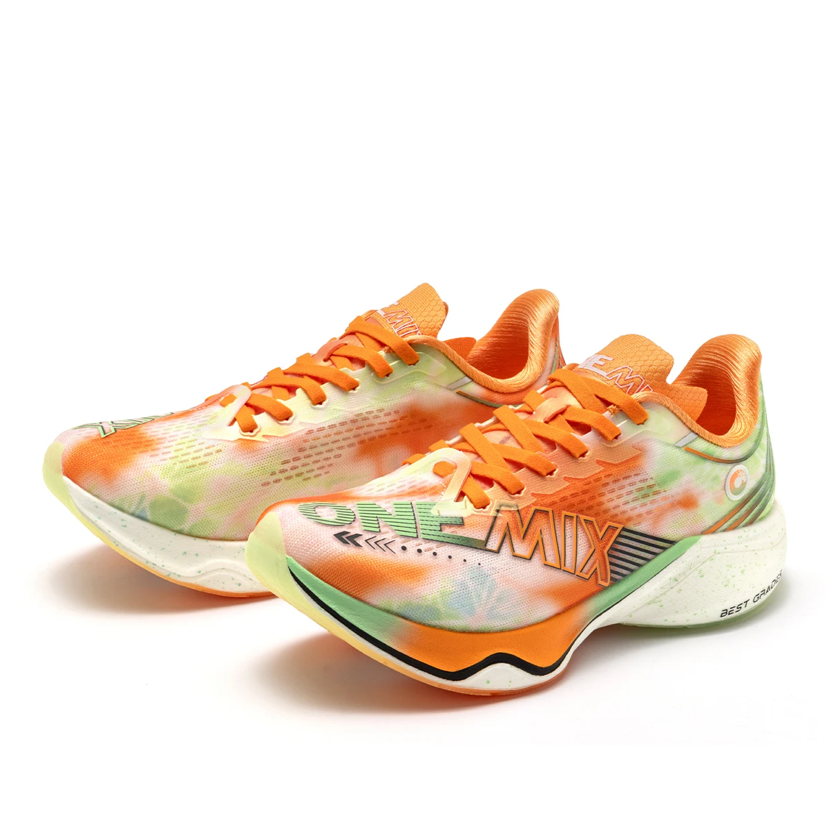 ONEMIX New Marathon Nylon Carbon Plate Racing Running Training Shoes Men Shock Absorption Fitness Sports Shoes Walking Sneakers