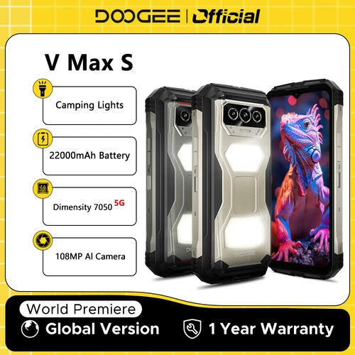 Estreno Mundial Doogee V Max S 5G Teléfono Resistente Luces