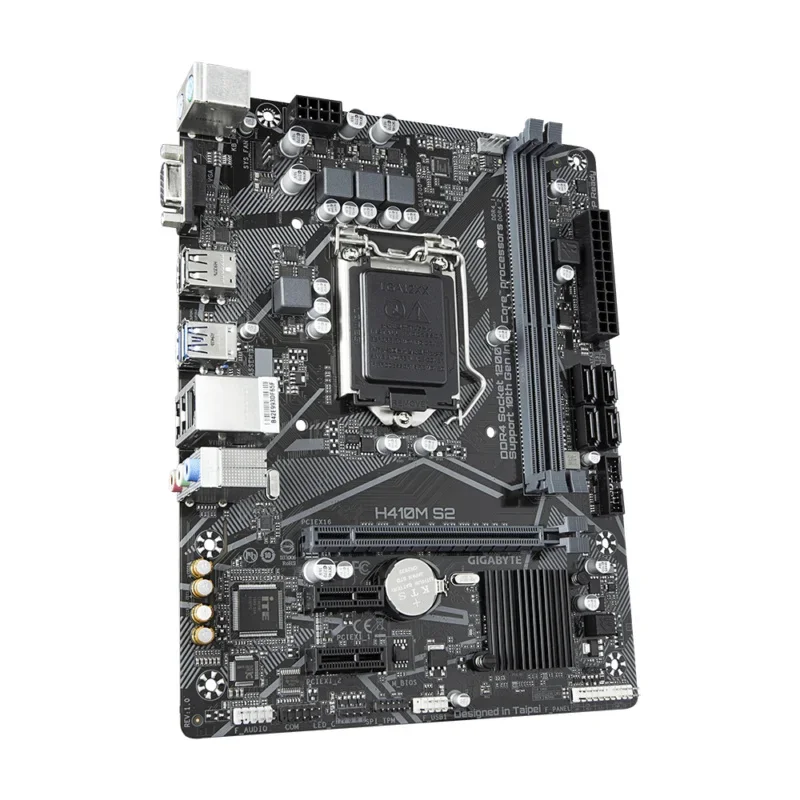 FOR GIGABYTE H410M S2 Motherboard Intel H410 Socket 1200 DDR4 mATX VGA Core USB 3.2