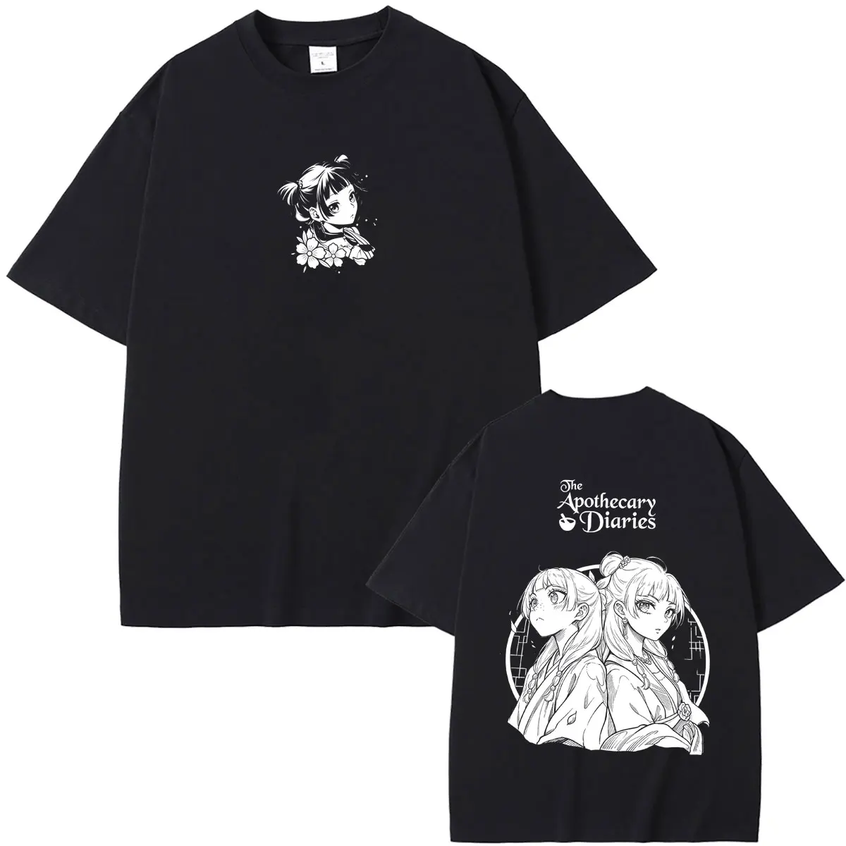 Anime The Apothecary Diaries Merch T-shirt Kawaii Cute Maomao Print T Shirts Summer Men Women High Quality Soft Cotton Tshirt