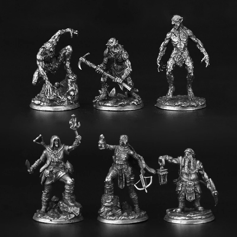 Metalowy model żołnierza Cupronickel Figurki akcji Prezenty Dekoracje Gra planszowa Miniaturowa ozdoba Akcesoria Zabawki do wnętrza samochodu