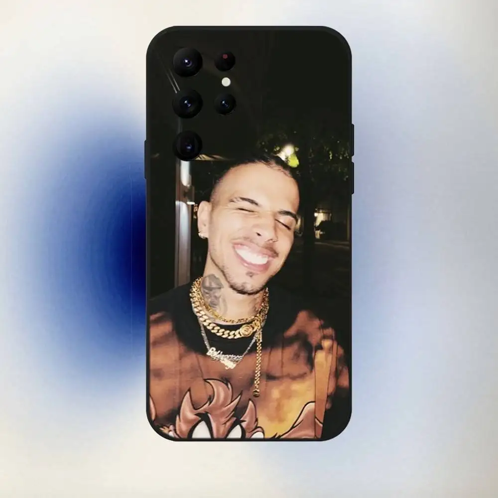 R-Rauw A-Alejandro Rapper Phone Case For Samsung S10,S21,FE,S21 ,S26,S25,S24,S23,Ultra,S9,S22,Plus Black Shockproof Silicone Sof