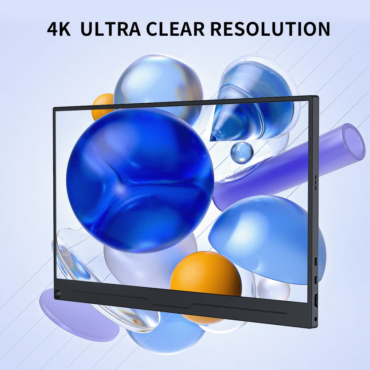 Unew-Monitor de Juegos 4K Ultra Clearscreen HD, pantalla portátil de 15,6 pulgadas, USB-C, HDMI, Compatible con Xbox Switch, portátil