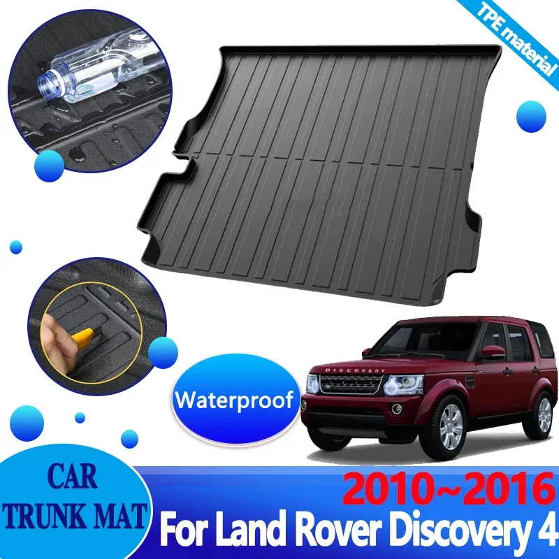 

Car Trunk Floor Mat for Land Rover Discovery 4 L319 LR4 2010~2016 Waterproof Carpet Protector Luggage TPE Storage Pad Accesories