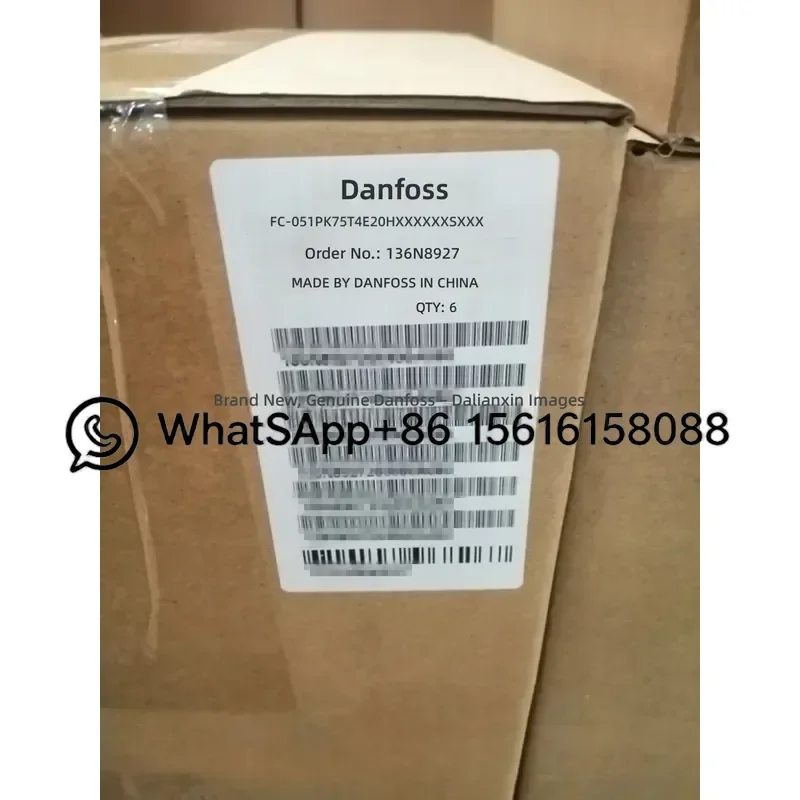136N8927 Danfoss Inverter FC-051PK75T4E20HXXXCXXXSXXX New Original VLT Frequency Converter Drive Variable Speed Control Unit