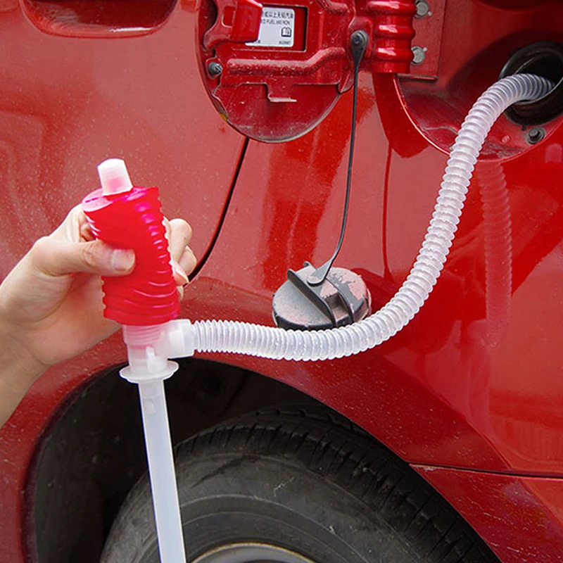 Car Truck Fuel Oil Gasoline Diesel Transfer Sucker Hand Pump Manual Siphon Suction Water Chemical Liquid Pump