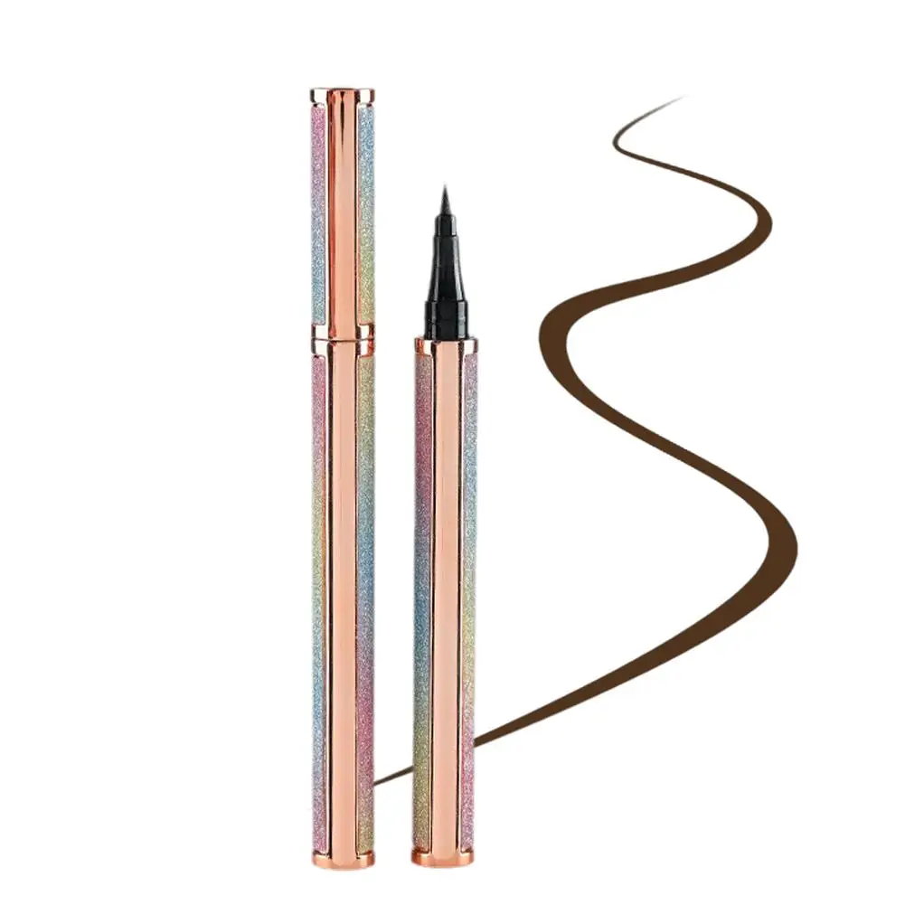 Stylo eyeliner noir résistant à l'eau et à la transpiration, à séchage rapide, sans bavures, longue durée, T4h9