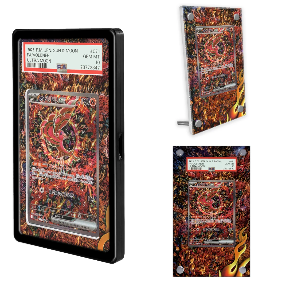 

Pokemon M2 Inferno X Oricorio Card Extended Art Display Case Collection Card Extended Painting Psa Display Rack Excluding