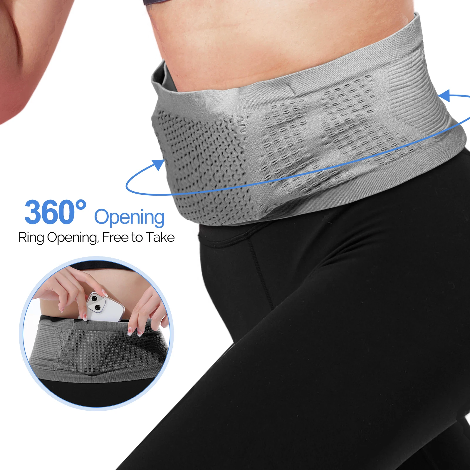 

1PC Sports Waist Bag Belt Fanny Pack for Women Running Phone Holder Lightweight Elastic Runner Fitness Jogging Storage