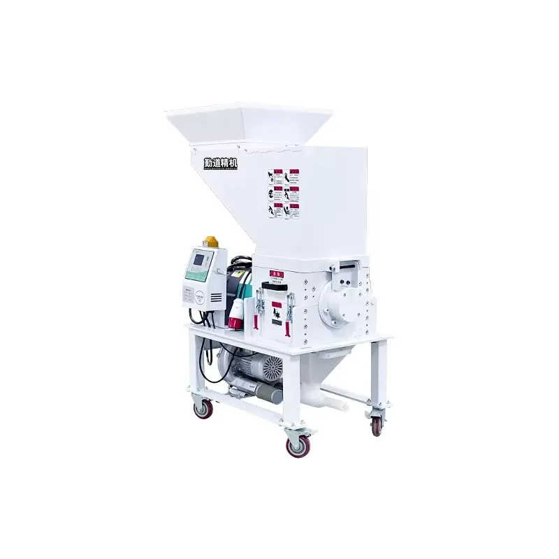 Low Speed Silent Plastic Granulator Injection Sprue Recycling Machine Auto Feeding Crushing Recovery Equipment Plastic Process