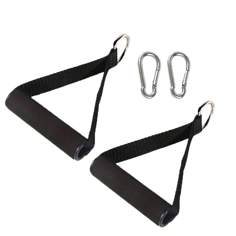 2 Sports Handles With 2 Buckles, High Density Foam Wrapped Resistance Fitness Handle Yoga Strength Training