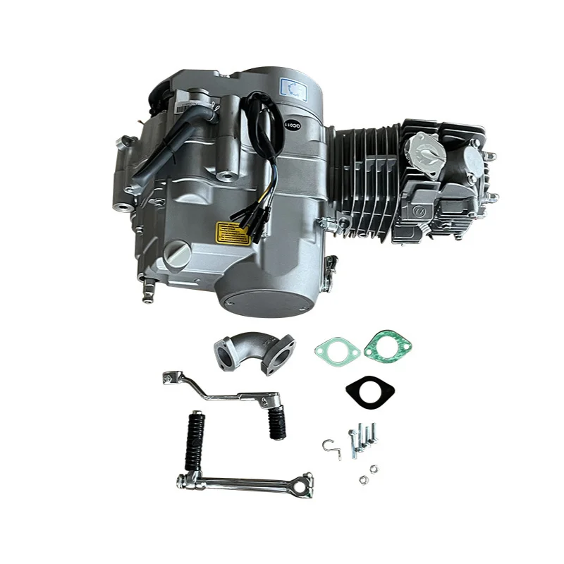 New 125CC 4-Stroke Motorcycle CDI Ignition with Kick Start Manual Clutch Aluminum Cylinder Engine Assembly！！