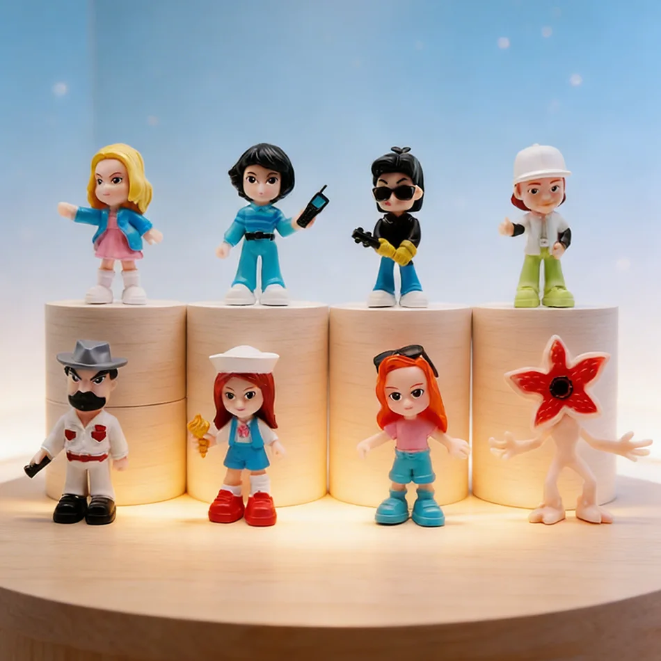 

NEW 8PCS Q Posket Figure Steve Monster Handheld PVC Dolls Desktop Decorations Small Collectible Gifts