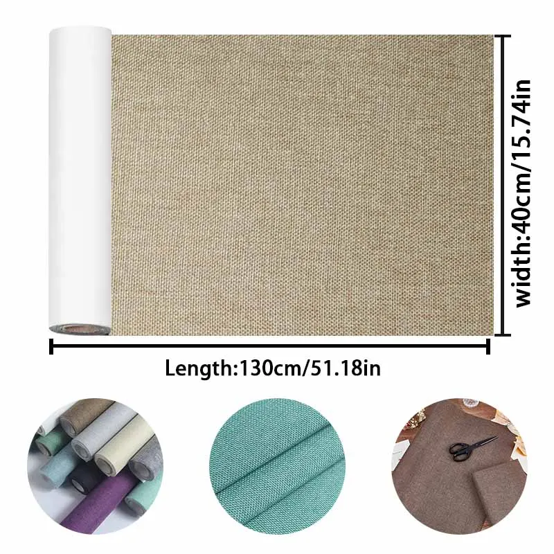 Book Binding Cloth 40x130cm Linen Book Cover for Photo Album Scrapbook Craft Paper Linen Surface Paper Backed Book Protection