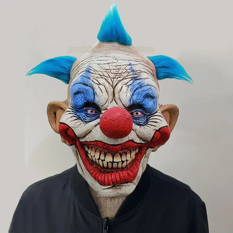 

New 2025 Halloween Joker Cosplay Costume Mask Adult Unisex Headgear Clown Latex Masks Demon Accessory Carnival Props