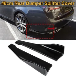 48cm Rear Bumper Splitter Apron Spoiler Side Skirt Extension Body Kit Universal For Lexus GS 350 300 2015-2020 Car Accessories