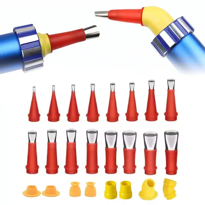 

Набор из 22 насадок из нержавеющей стали для герметика, аппликатор для силиконового герметика, инструмент для отделки швов в кухне и ванной, для раковин и соединений