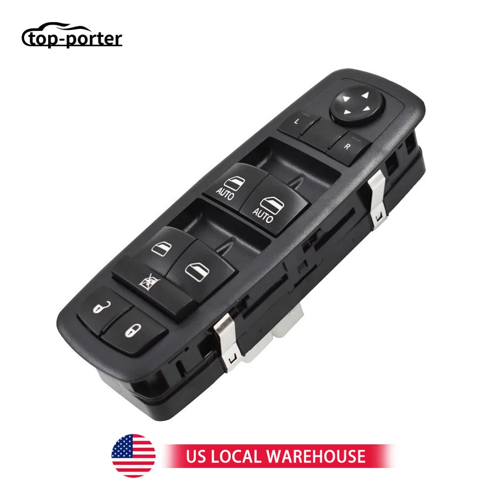 68086693AC 68086693AD 68086693AE لسيارة جيب جراند شيروكي دودج مفتاح تحكم رئيسي لنافذة السيارة أسود #1