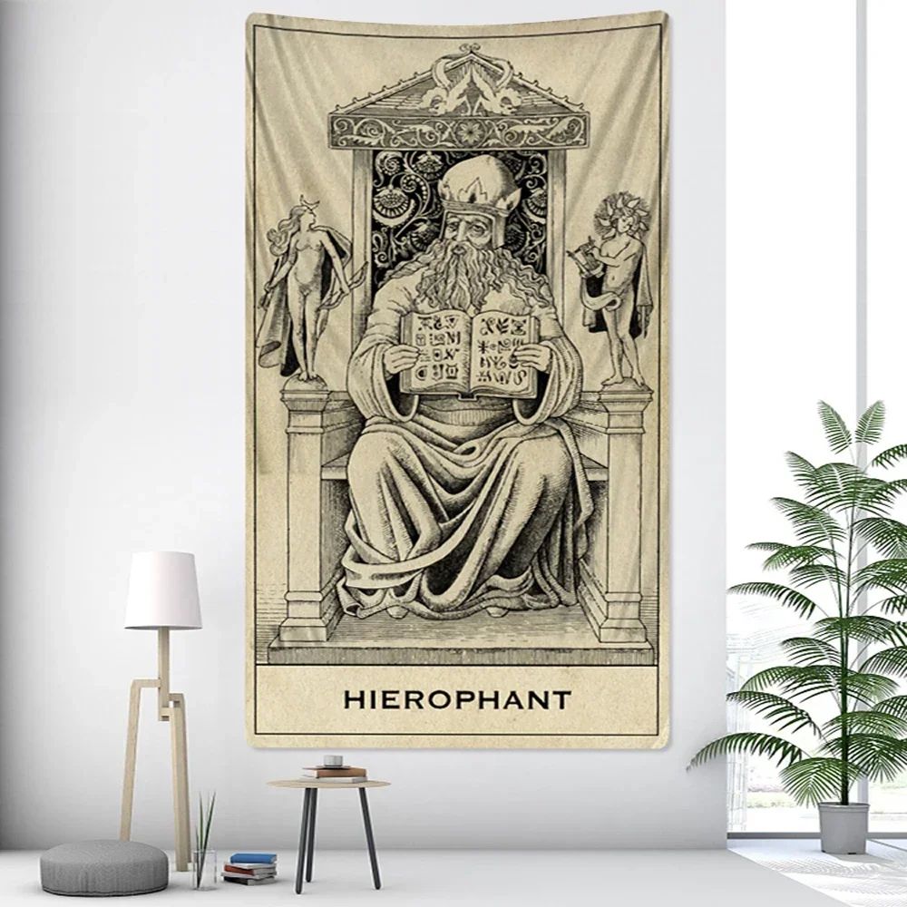 Wizard Magician Home Decor Tapestry Hippie Mandala Tapestry Bedroom Wall Decor Sofa Blanket Yoga Mattress Sheet