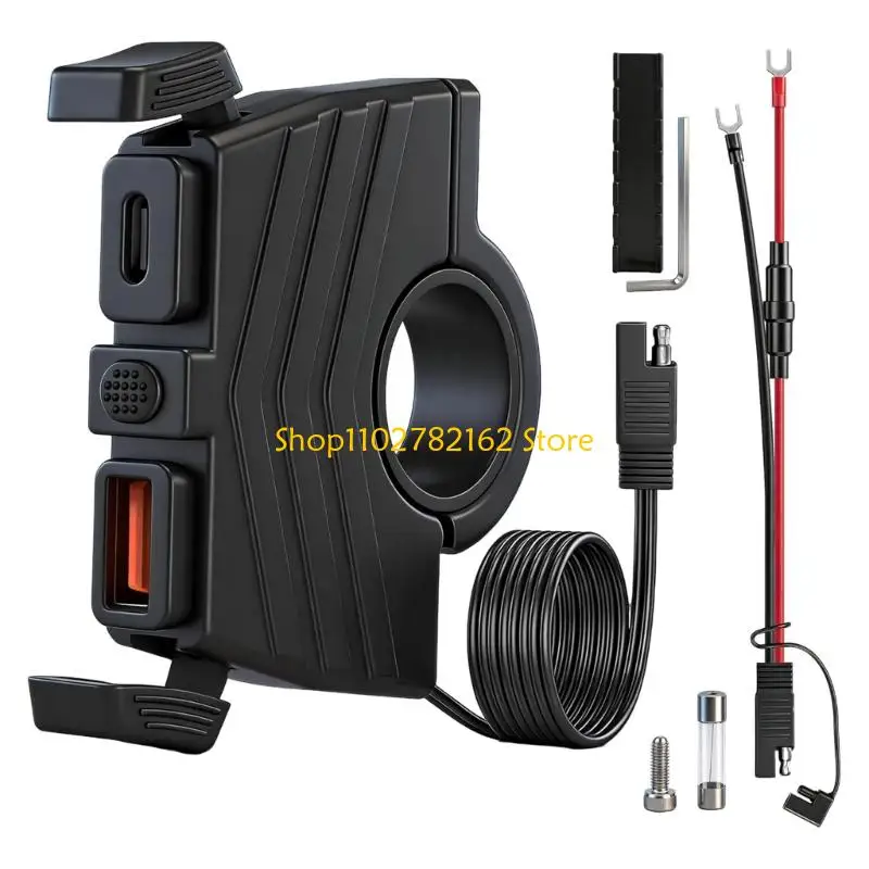 547B Motorcycle USB Chargers For Smartphones Devices SAE to USB Power Adapter