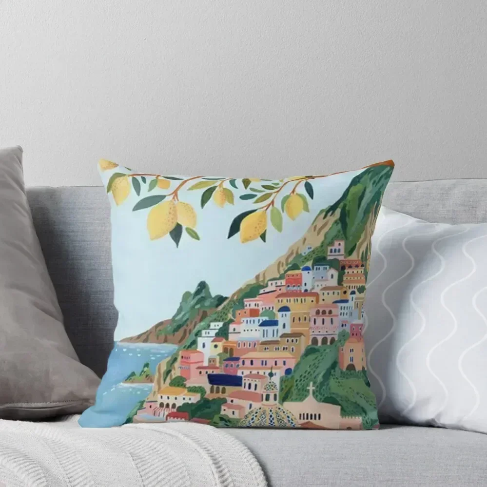 

Positano, Italy Poster Throw Pillow christmas ornaments 2025 Decorative Cushion pillow cover luxury Cushions For Sofa pillow