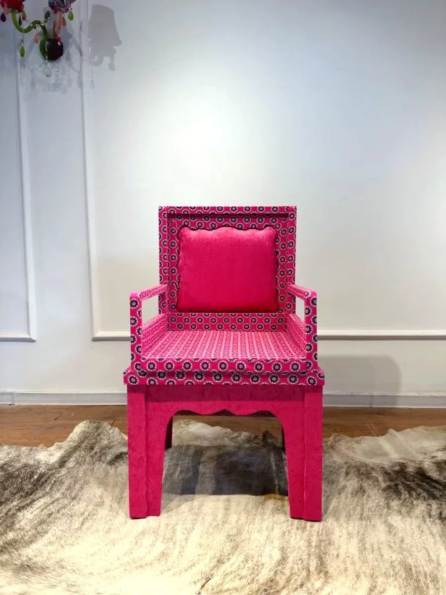 Cloth craft chair, display chair, classical single chair