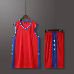 Nuovo 24 25 kit da uomo Red adult Fans maglie da basket aldult game team manica corta uniforme da allenamento gilet e pantaloncini