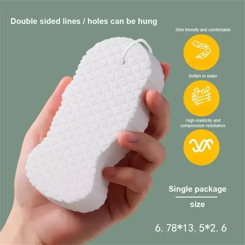 3D Sponge Exfoliating Bath Scrubbing Sponges Soft Sponge Body Scrubber Shower Brush Body Dead Skin Remover Bathing Products