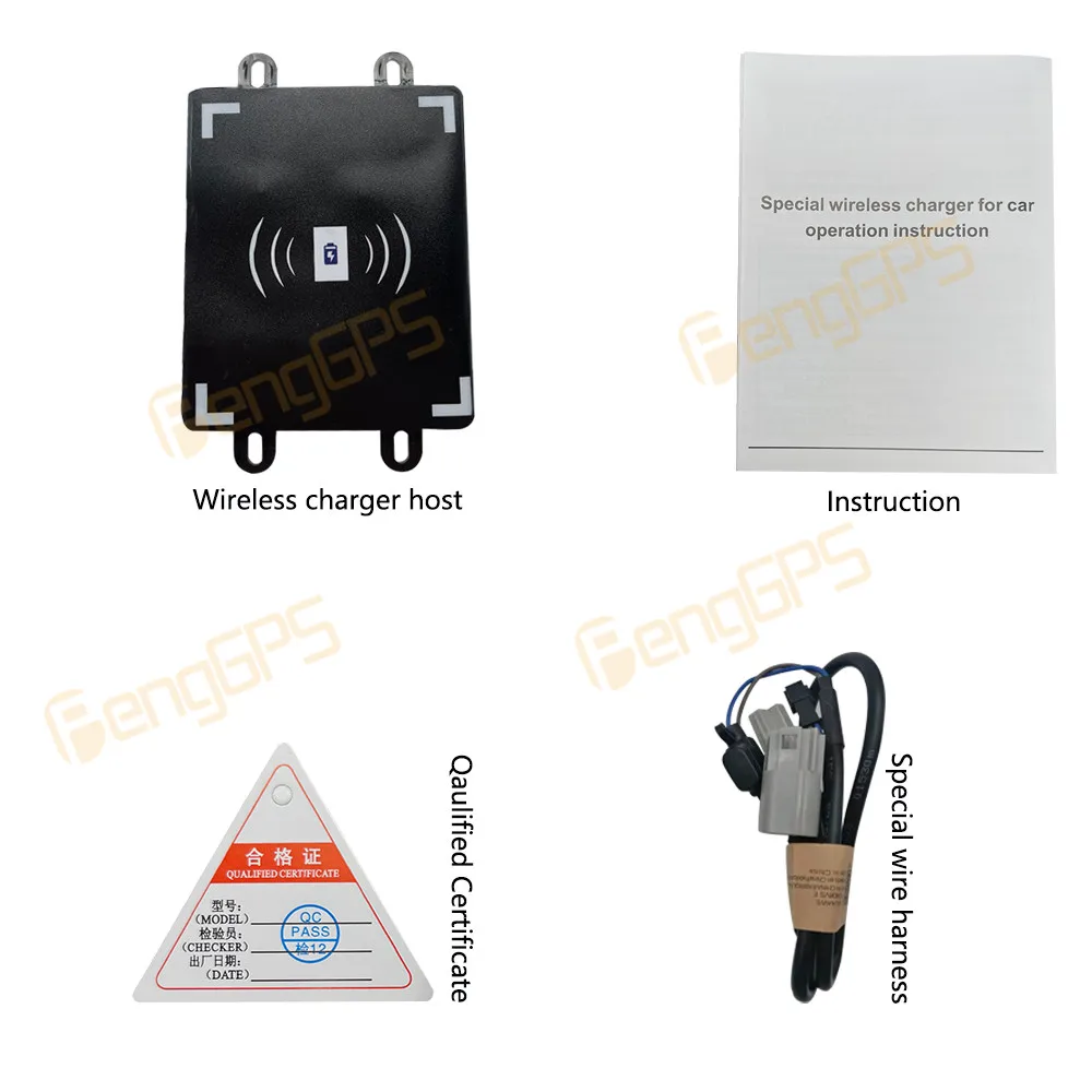 شاحن سيارة لاسلكي مخصص 15 وات وحدة تحكم مركزية لوحة شحن سريعة للهاتف لكاديلاك CT4 2020-2021 ملحقات داخلية