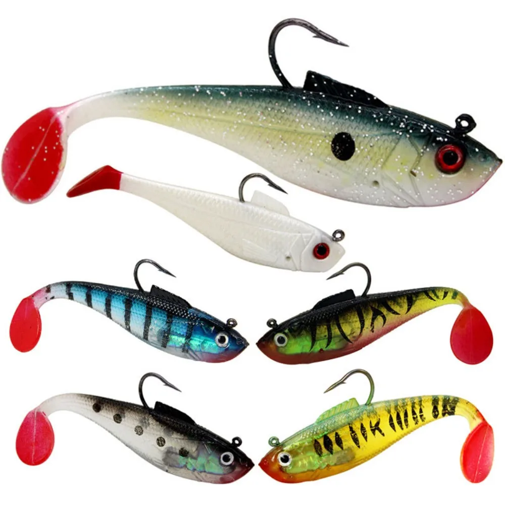 Fishing Lures Wobblers For Carp Fishing Soft Lures 3g/5cm 10g/8.5cm T-tail Silicone Biomimetic Baits For Bass Pike