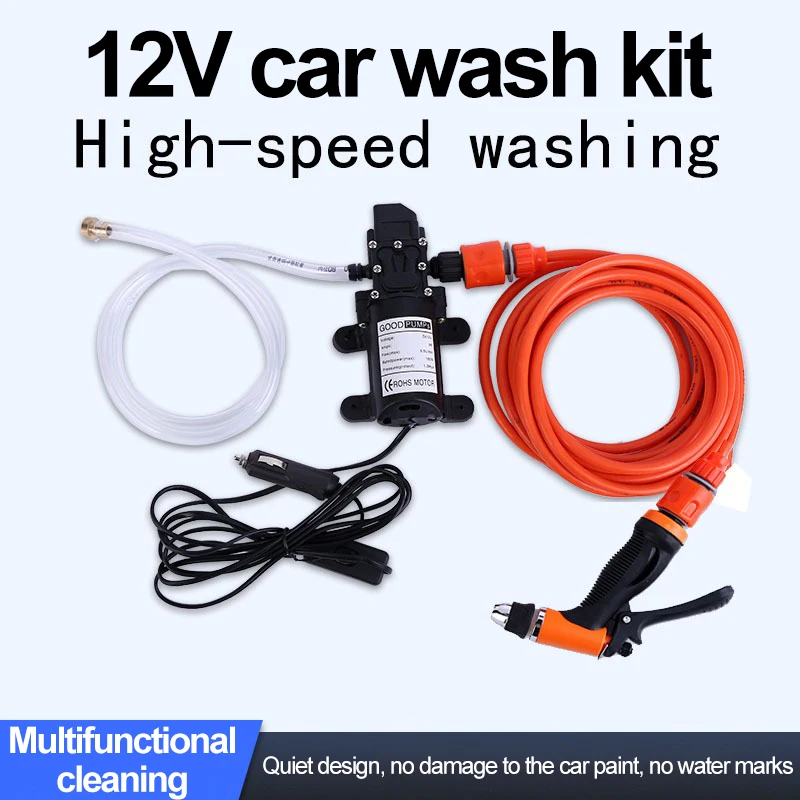 Car Wash 12v Pump High-pressure Car Wash Cleaner Simple Portable Self-priming Electric Car Wash,water Pump 12v