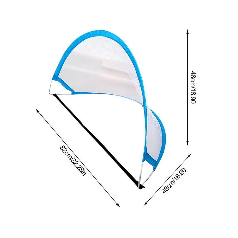 شبكة كرة قدم قابلة للطي في الهواء الطلق، شبكة كرة قدم محمولة للتدريب مع حقيبة حمل للعبة الرياضية الخارجية