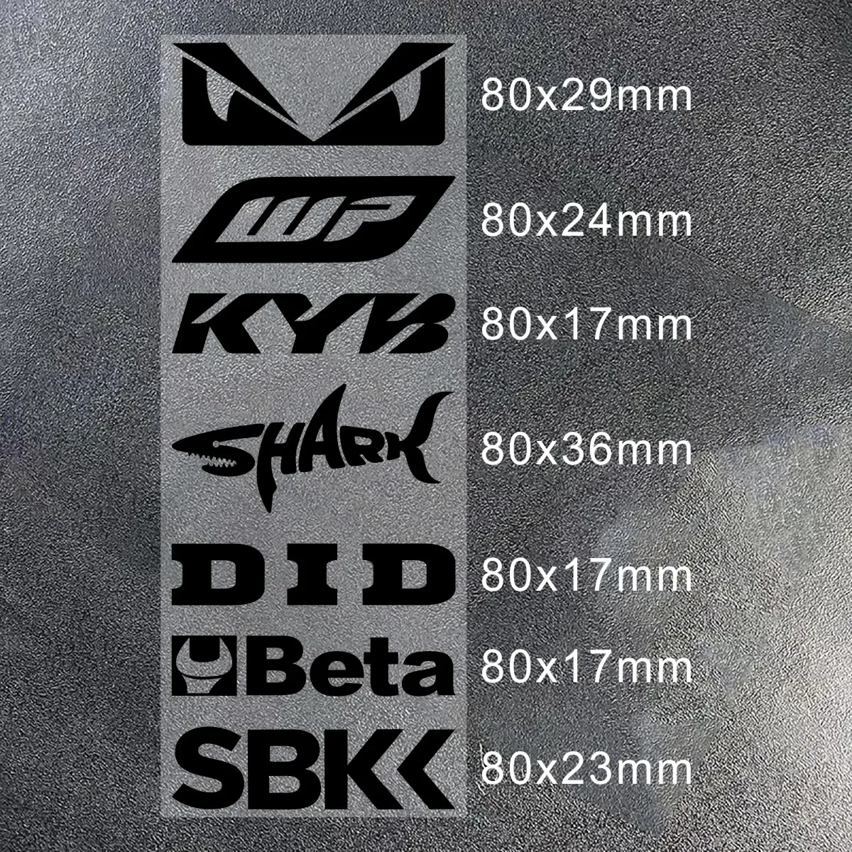 Racing-Sponsor Waterproof Vinyl Decal Sticker for Motorcycle Body Fuel Tank Fender Helmet Universal Vehicle Styling Decor