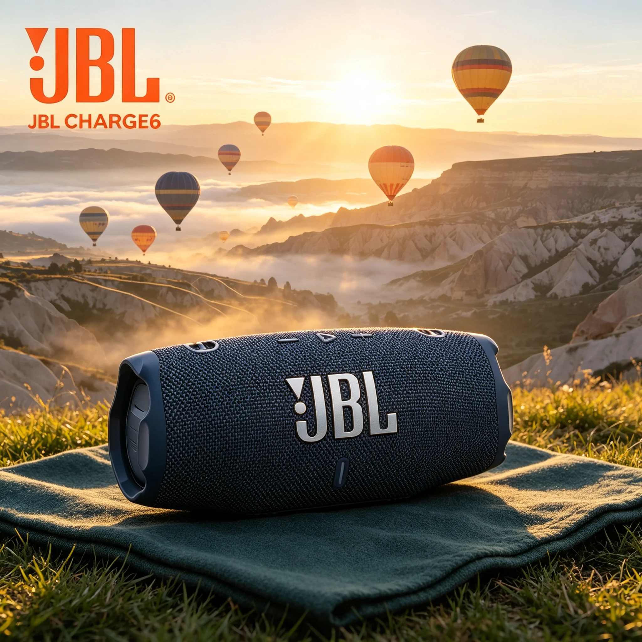 JBL CHARGE6 Outdoor Wireless Bluetooth Speaker, Built-in Power Supply, App Custom Sound, Drop Resistant Housing